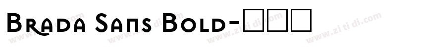 Brada Sans Bold字体转换